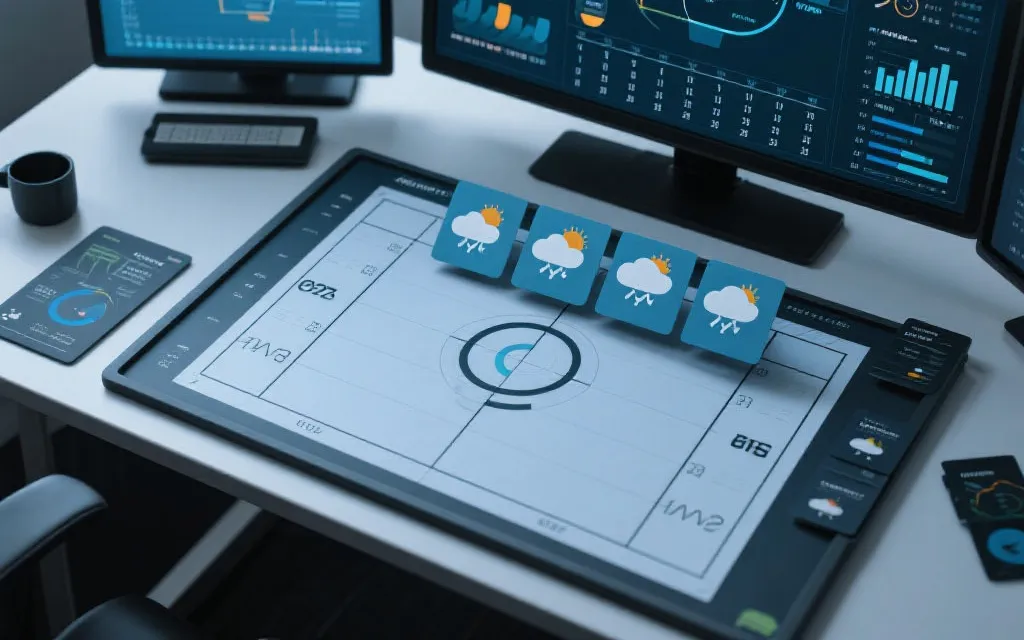 战术板与赛程、天气图层叠加的视觉化分析画面